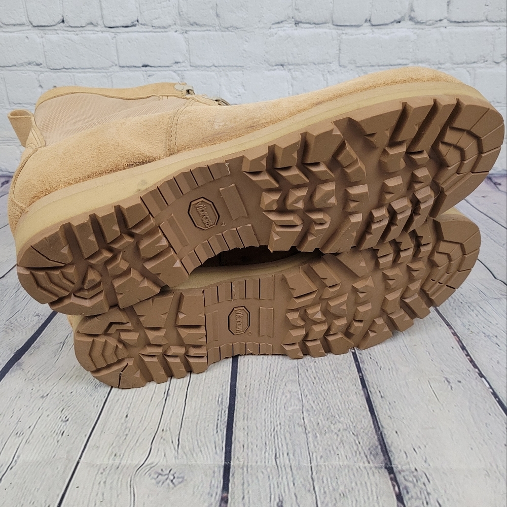 WELLCO | lace-up vibram sole suede military desert combat boots - Picture 8 of 10